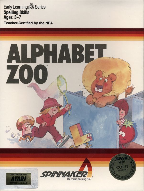 Alphabet Zoo box art for Commodore 64